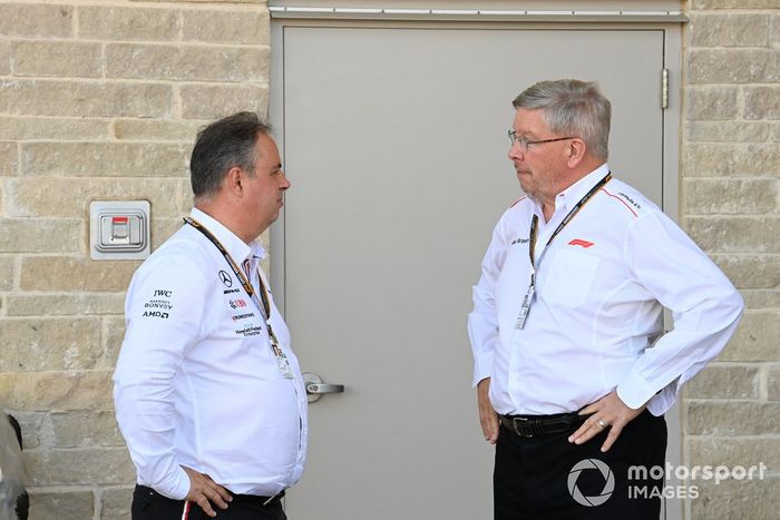Ron Meadows, Director Deportivo, Mercedes AMG Ross Brawn, Director General de Deportes de Motor, FOM