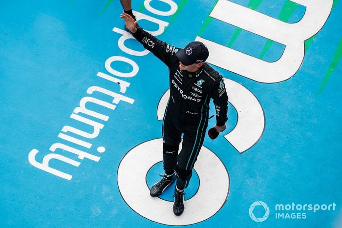 Ganador de la pole, George Russell, Mercedes-AMG