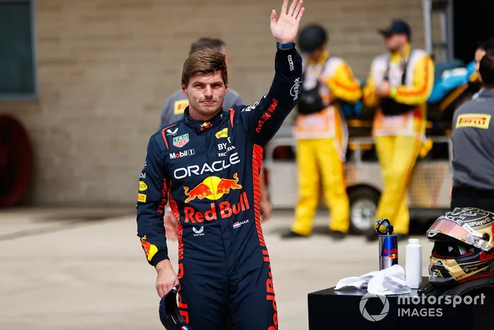 Max Verstappen, Red Bull Racing, en el Parc Ferme tras el Sprint Shootout