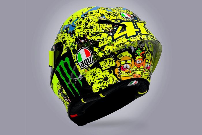 Il casco speciale di Valentino Rossi, Petronas Yamaha SRT
