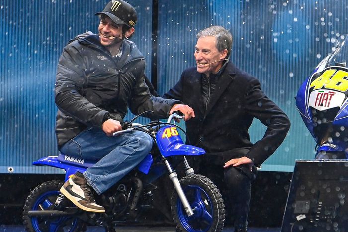 Valentino Rossi en el EICMA en Milán