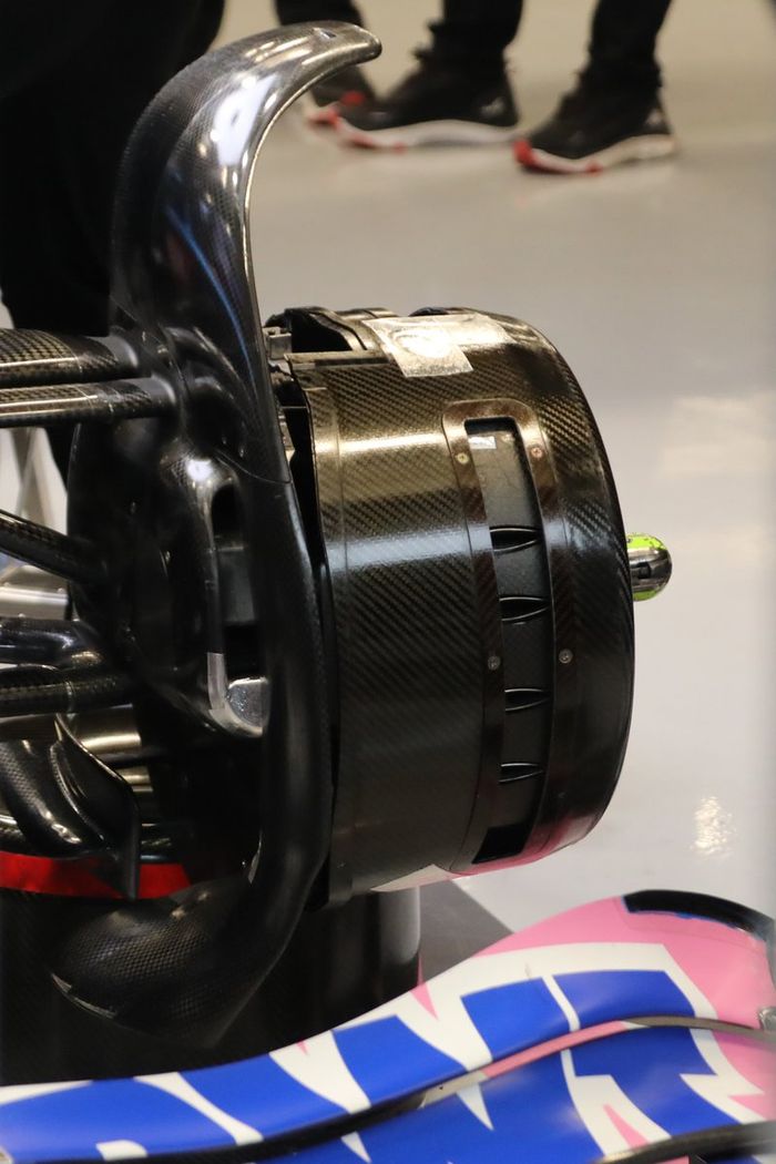 Detalle delantero del Alpine A522