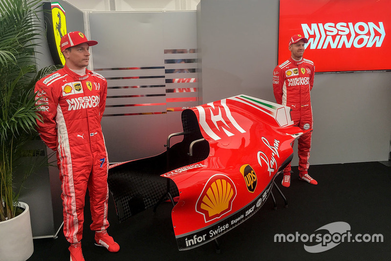 Sebastian Vettel, Kimi Raikkonen al lancio di Mission Winnow