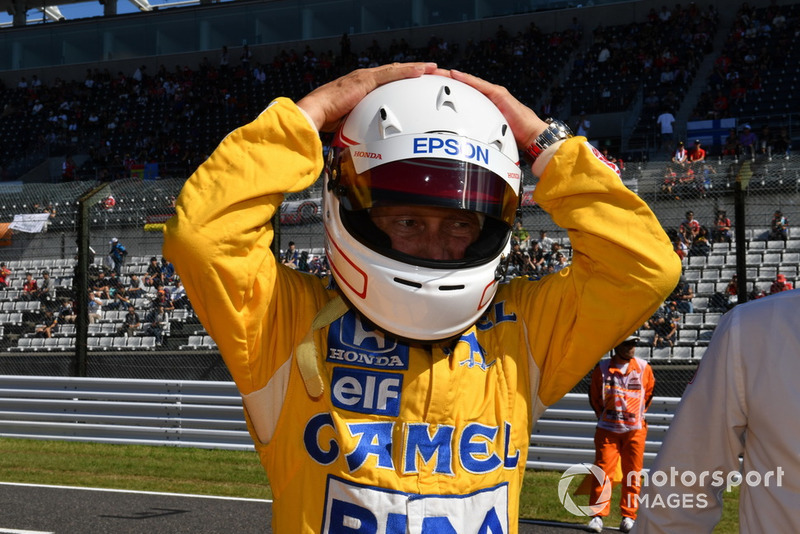 Satoru Nakajima at Legends F1 30th Anniversary Lap Demonstration