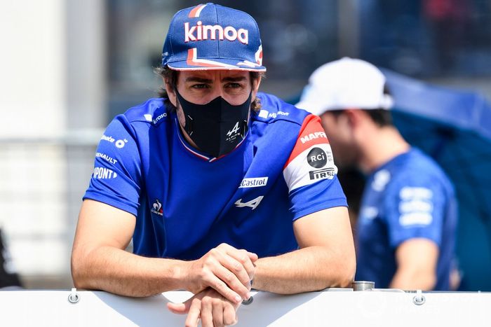 Fernando Alonso, Alpine F1 en el desfile de pilotos