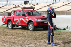 Max Verstappen, Scuderia Toro Rosso se detiene en el circuito