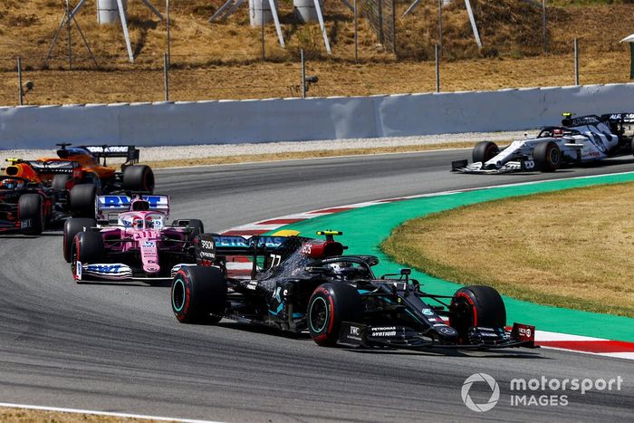 Valtteri Bottas, Mercedes F1 W11 EQ Performance, Sergio Pérez, Racing Point RP20, Alex Albon, Red Bull Racing RB16, Carlos Sainz Jr., McLaren MCL35, Pierre Gasly, AlphaTauri AT01