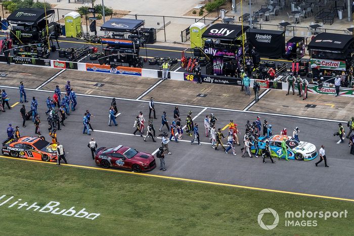 Darrell Wallace Jr., Richard Petty Motorsports honored before the Nascar Cup race