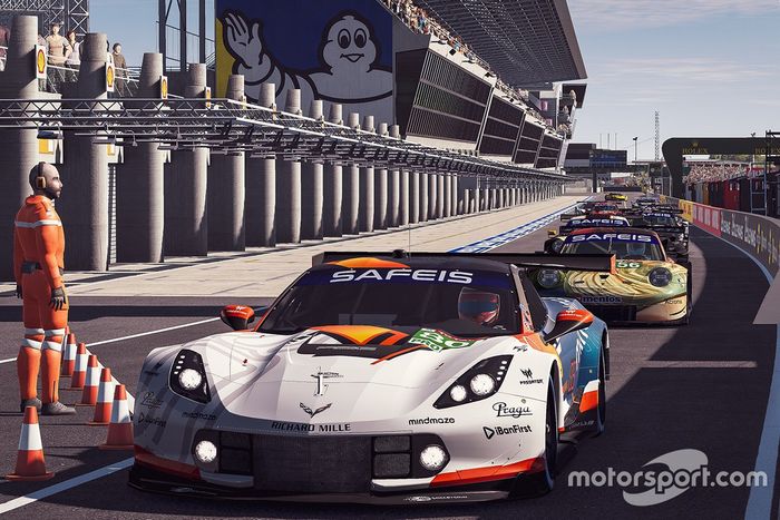 #80 R8G Esports Team Corvette C7.R: Daniel Juncadella, Mathias Beche, Erhan Jajovski, Risto Kappet