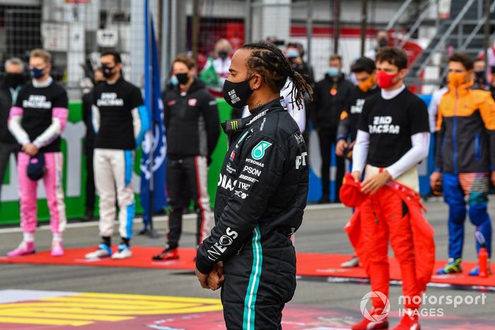 Lewis Hamilton, Mercedes-AMG F1 en apoyo de la campaña