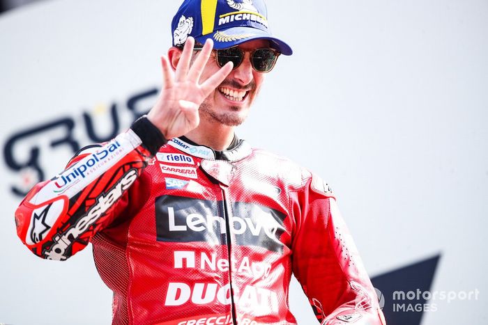 Podio: ganador Francesco Bagnaia, Ducati Team