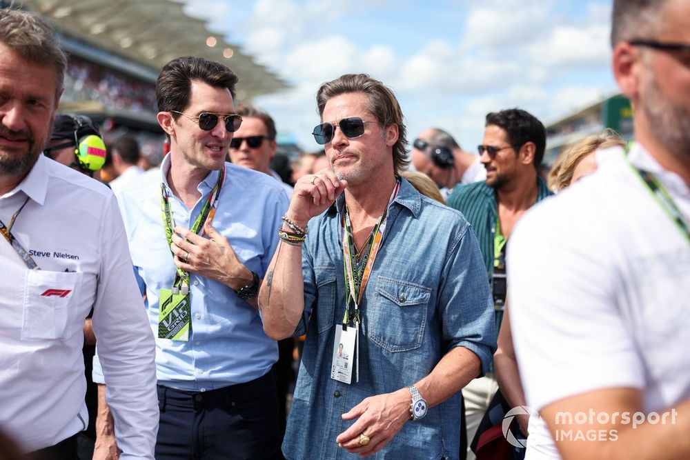 Actor Brad Pitt on the grid
