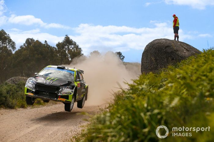 Oliver Solberg, Elliott Edmondson, Skoda Fabia Evo Rally2