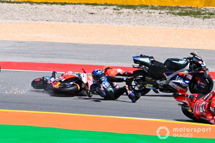 Accidente de Marc Márquez, Repsol Honda Team, Miguel Oliveira, RNF MotoGP Racing