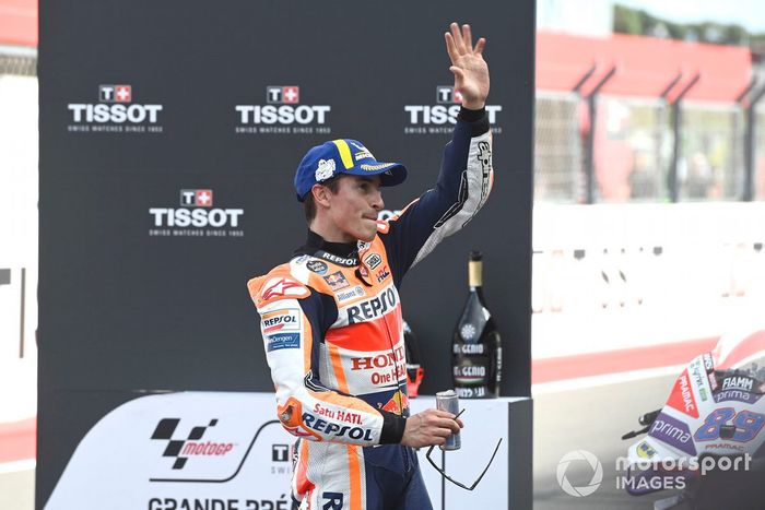 Tercer lugar carrera sprint Marc Márquez, Equipo Repsol Honda