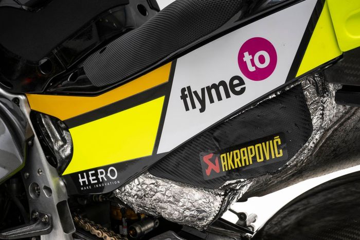 Detalle de la moto del VR46 Racing Team