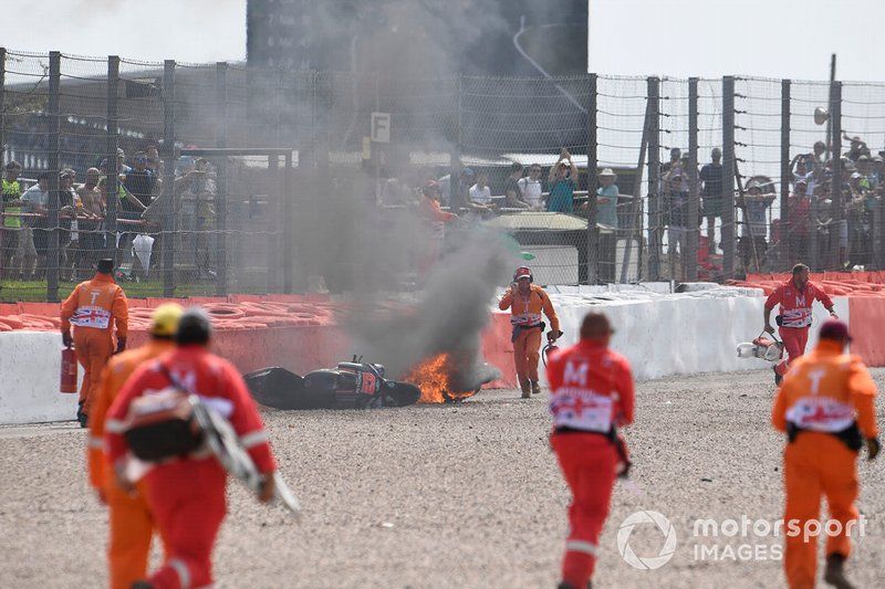 Accidente de Fabio Quartararo, Petronas Yamaha SRT 