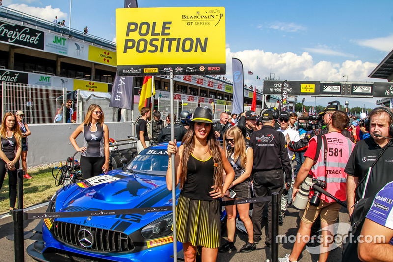 Pole position grid girl