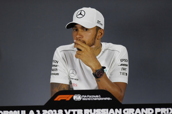 Lewis Hamilton, Mercedes AMG F1 in de persconferentie
