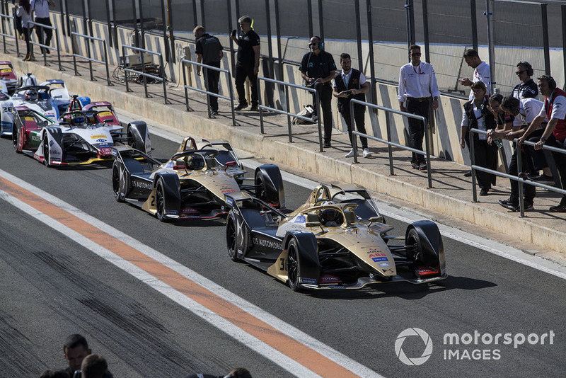 Andre Lotterer, DS TECHEETAH, DS E-Tense FE19 ve Jean-Eric Vergne, DS TECHEETAH, DS E-Tense FE19