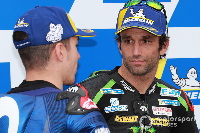 Secondo Maverick Viñales, Yamaha Factory Racing, terzo Johann Zarco, Monster Yamaha Tech 3