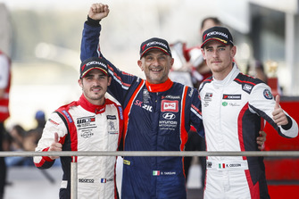 Podio: il vincitore della gara Gabriele Tarquini, BRC Racing Team Hyundai i30 N TCR, il secondo classificato Aurélien Comte, DG Sport Competition Peugeot 308TCR, il terzo classificato Kevin Ceccon, Team Mulsanne Alfa Romeo Giulietta TCR