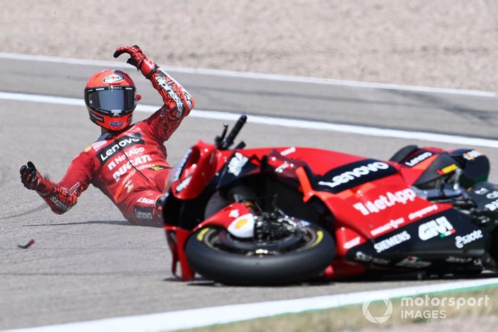 Caída de Francesco Bagnaia, Ducati Team