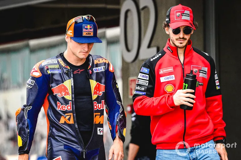 Jack Miller, Red Bull KTM Factory Racing, Francesco Bagnaia, Ducati Team