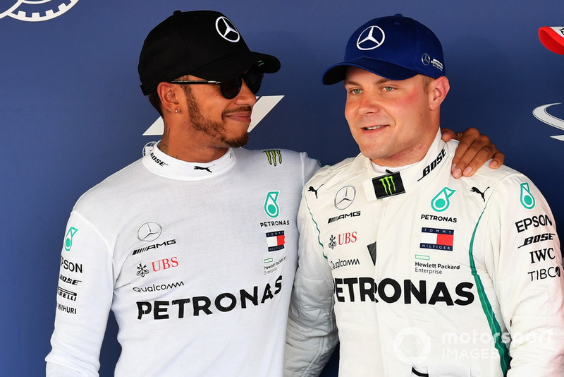 Льюіс Хемілтон, Mercedes AMG F1, володар поулу Валттері Боттас, Mercedes AMG F1