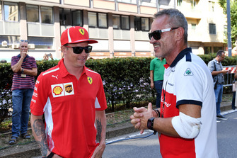 Kimi Raikkonen, Ferrari and Beat Zehnder, Alfa Romeo Sauber F1 Team Manager