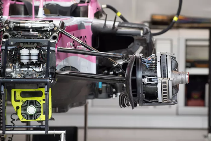 Racing Point Force India VJM11 front suspension detail