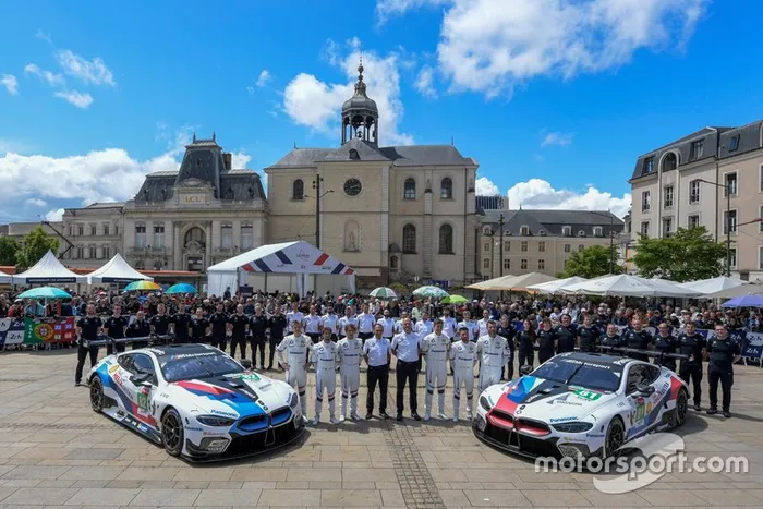 #82 BMW Team MTEK BMW M8 GTE: Antonio Felix da Costa, Alexander Sims, Augusto Farfus, Martin Tomczyk, Philipp Eng; #81 BMW Team MTEK BMW M8 GTE: Martin Tomczyk, Nicky Catsburg, Philipp Eng, Antonio Felix da Costa, Jesse Krohn