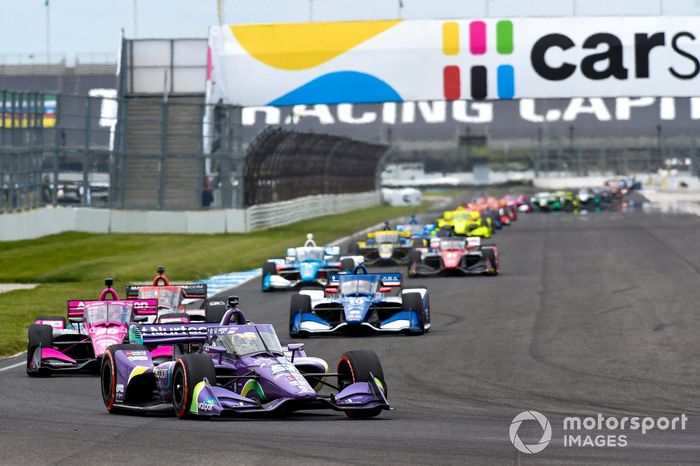 Romain Grosjean, Dale Coyne Racing with RWR Honda, Jack Harvey, Meyer Shank Racing Honda, Alex Palou, Chip Ganassi Racing Honda