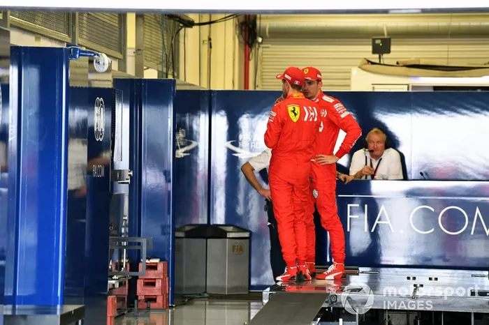 Sebastian Vettel, Ferrari, Charles Leclerc, Ferrari