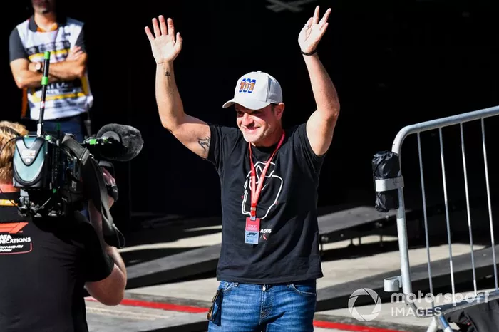 Rubens Barrichello en Parc Ferme