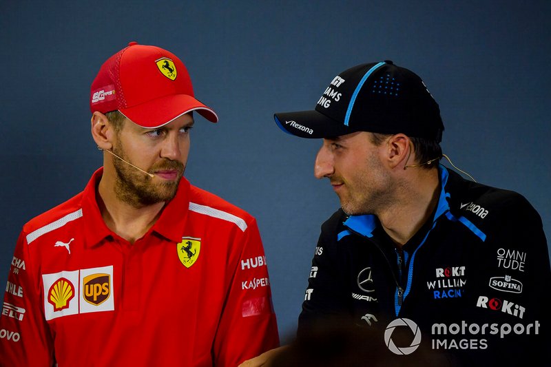 Sebastian Vettel, Ferrari y Robert Kubica, Williams Racing