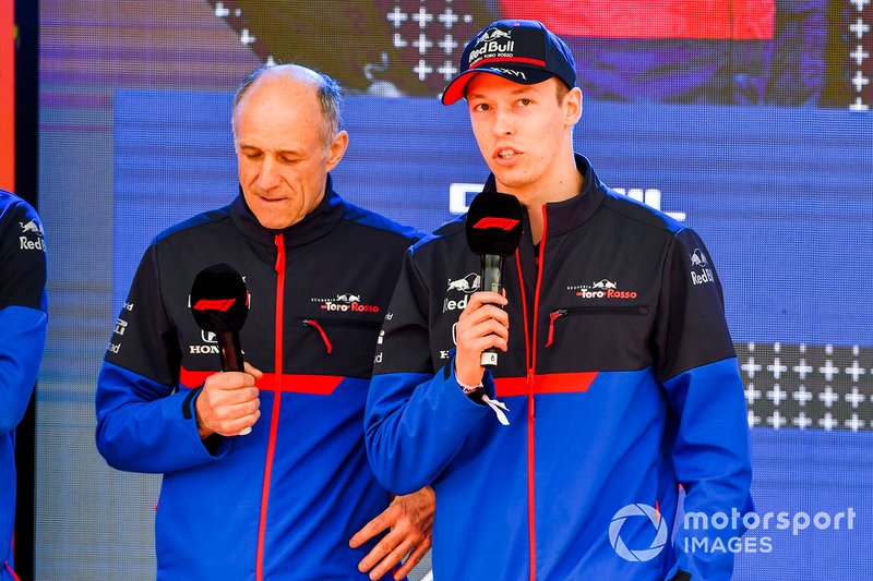 Franz Tost, Team Principal, Toro Rosso and Daniil Kvyat, Toro Rosso at the Federation Square event