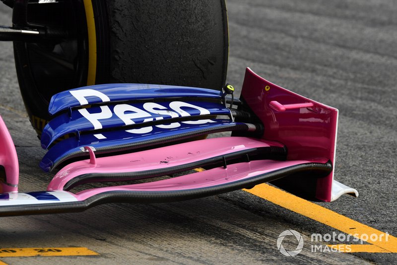 SportPesa Racing Point F1 Team RP19 front wing detail