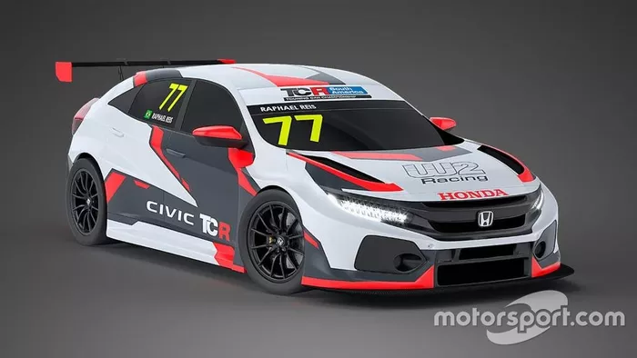 Layout do Honda Civic de Raphael Reis preparado pela W2
