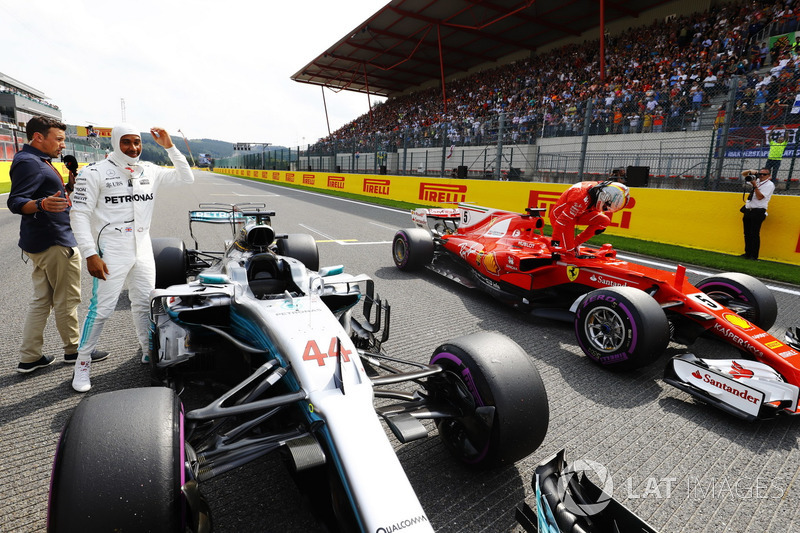 GP da Bélgica: Lewis Hamilton, Mercedes AMG F1 (7 - Hamilton empata com recorde de Schumacher, 68 poles)
