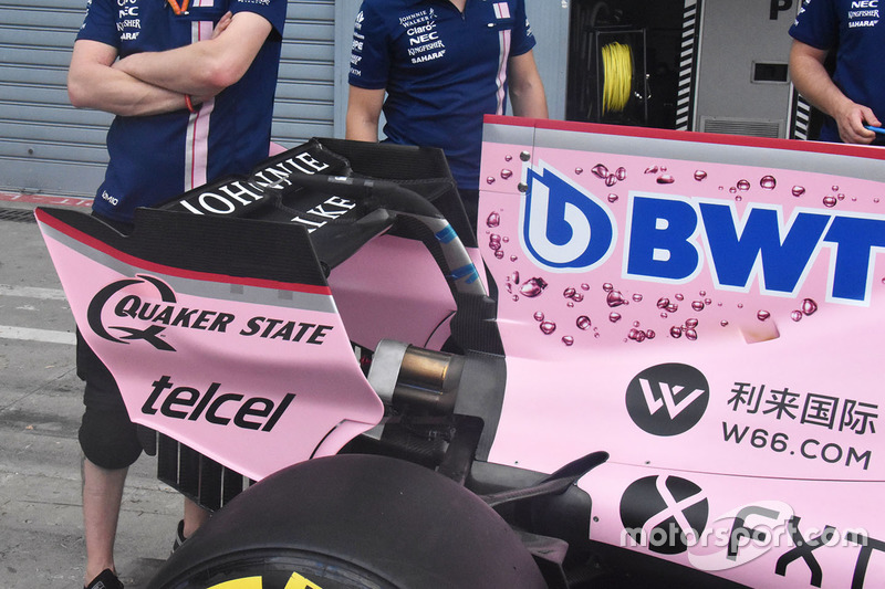 Sahara Force India VJM10, detalle trasero