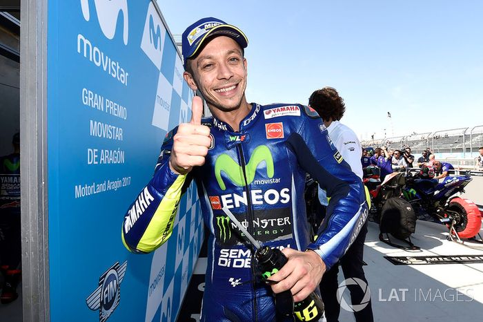 Mesmo sem estar 100%, Valentino Rossi conseguiu terminar a prova na quinta posição.