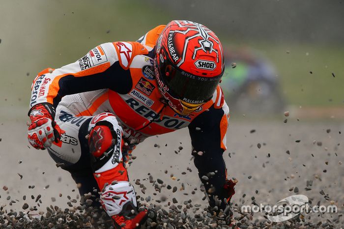 Marc Marquez, Repsol Honda Team, crash