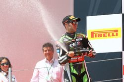 Podium: second place Jonathan Rea, Kawasaki Racing