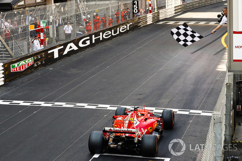 Race winner Sebastian Vettel, Ferrari