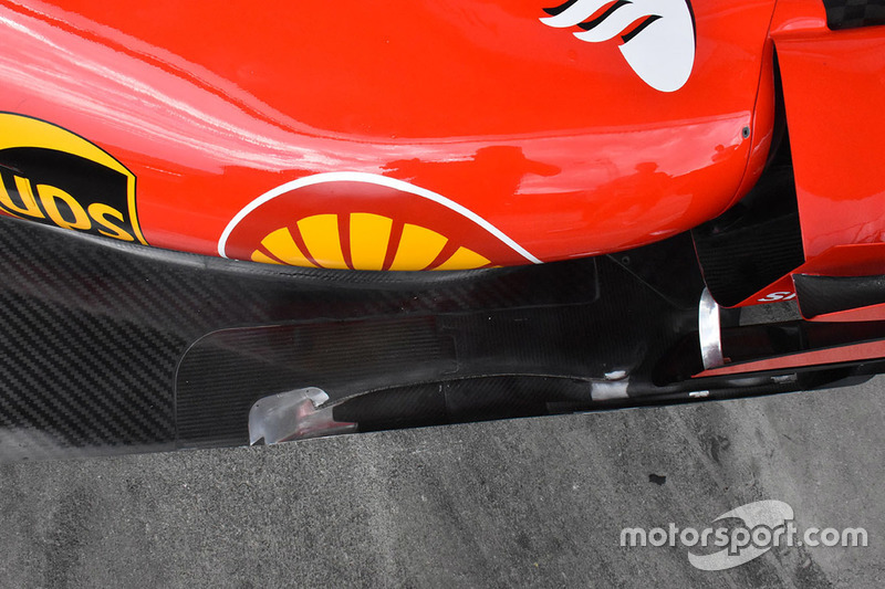 Ferrari SF70H floor detail