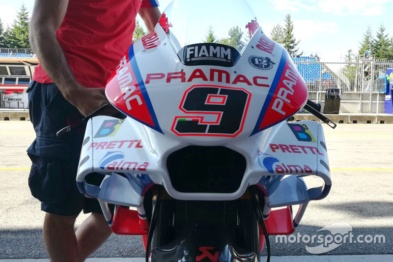 Danilo Petrucci, Pramac Racing, dettaglio della nuova carena