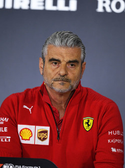 Maurizio Arrivabene, directeur de Ferrari, en conférence de presse