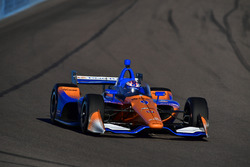 Scott Dixon, Chip Ganassi Racing Honda tests the aeroscreen