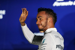 Lewis Hamilton, Mercedes AMG F1 celebra su tercer puesto en el podio
